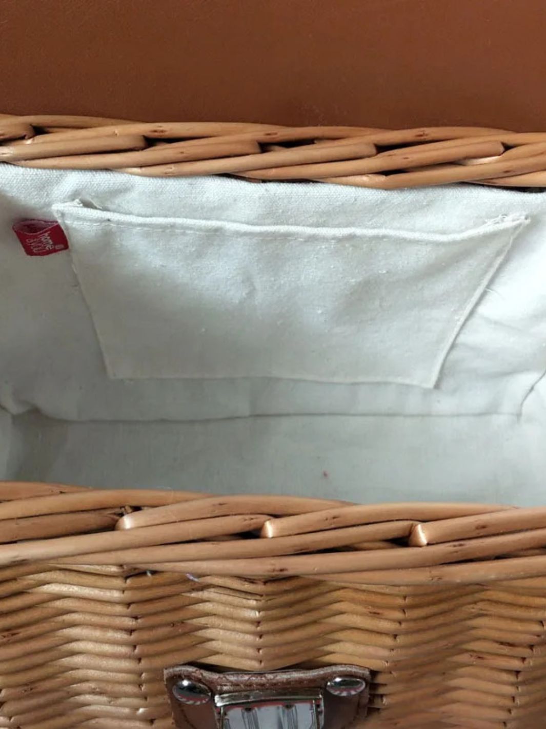 Bolsa rectangular de ratán<br>Bastia