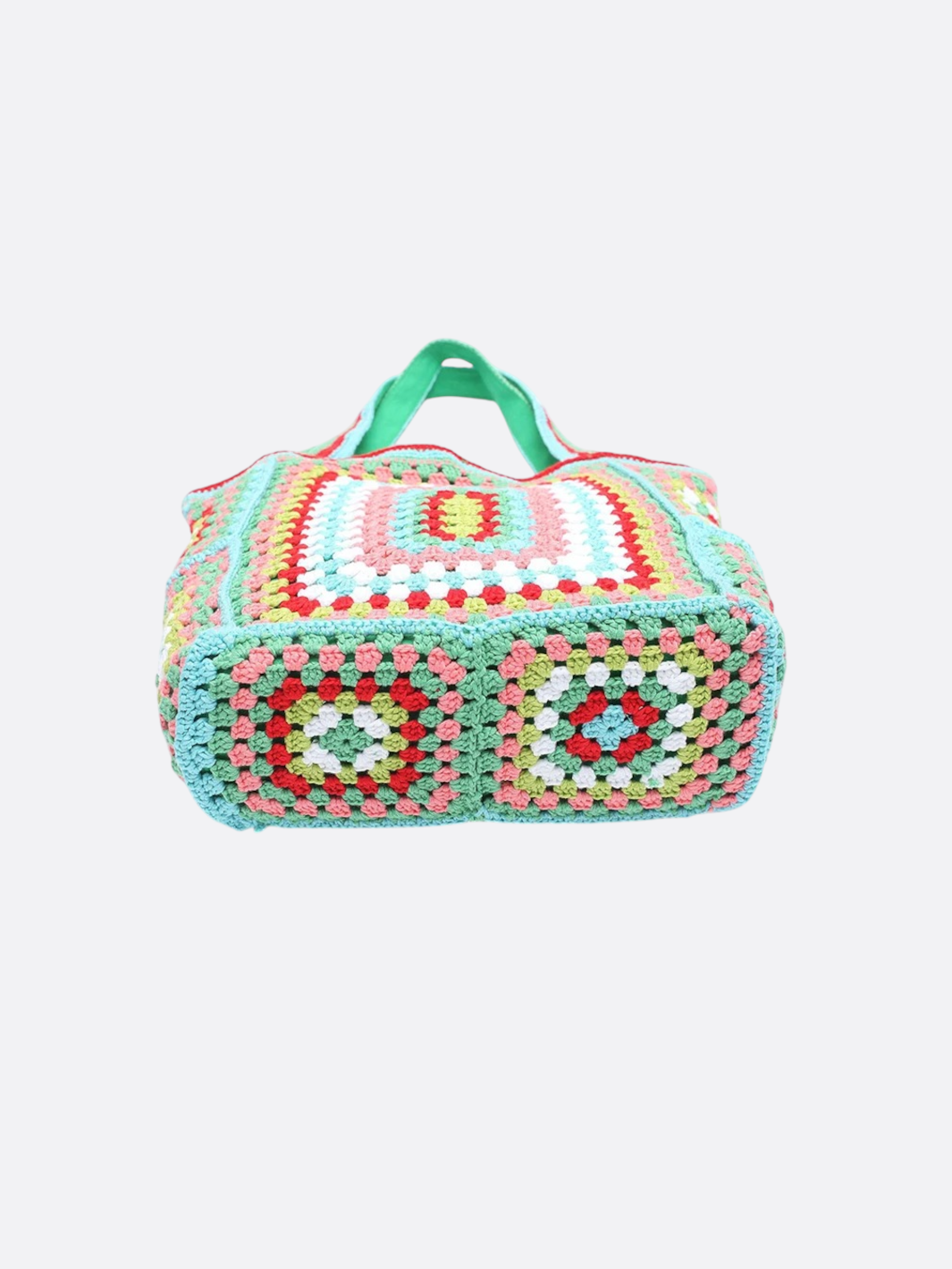 Bolso grande de algodón y crochet<br> Meryll