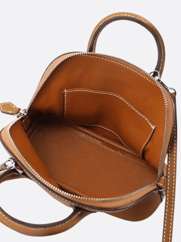 Bolso pequeño de piel con bandolera<br> Mínimo