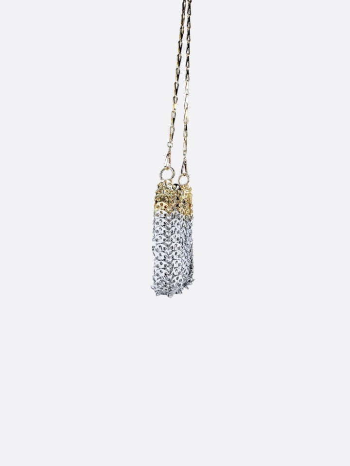Bolsa para teléfono con lentejuelas metálicas<br> Sívora