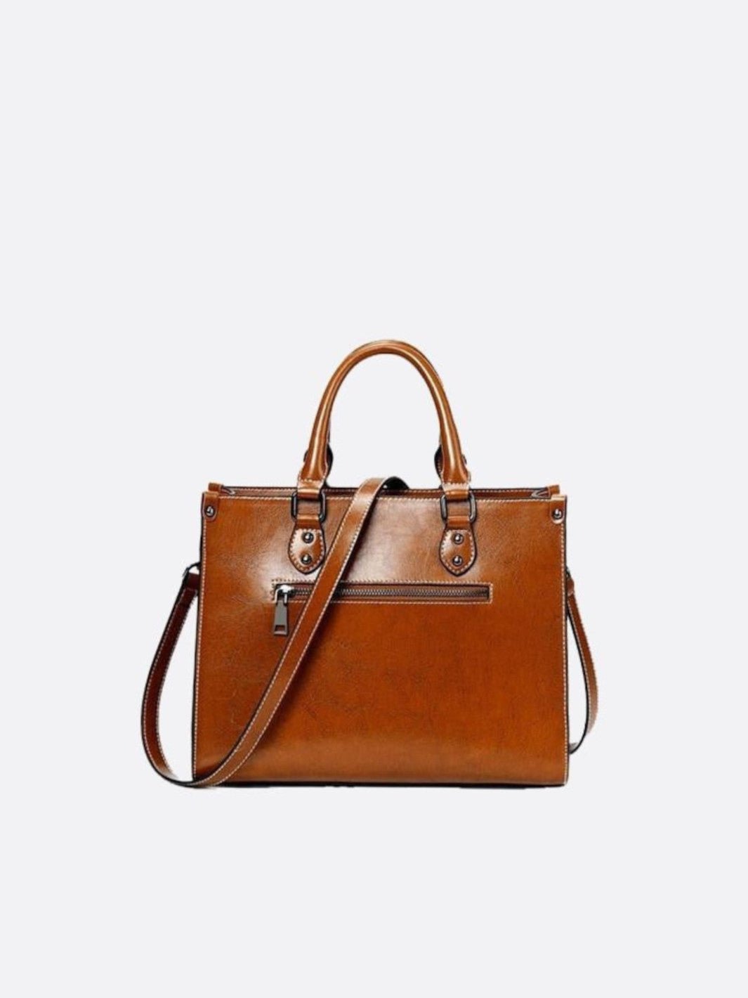 Bolso de mano de cuero vintage<br> Galvani