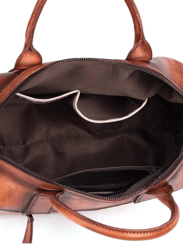 Bolso de cuero vintage<br> dorio