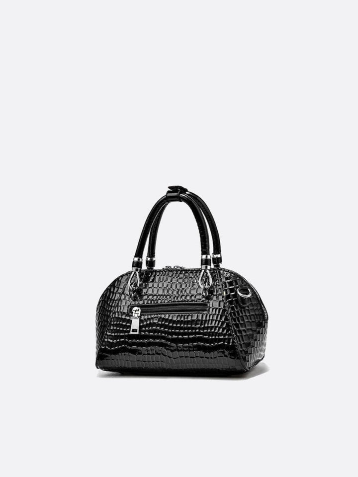 Bolso de mano con efecto cocodrilo<br>Marzio