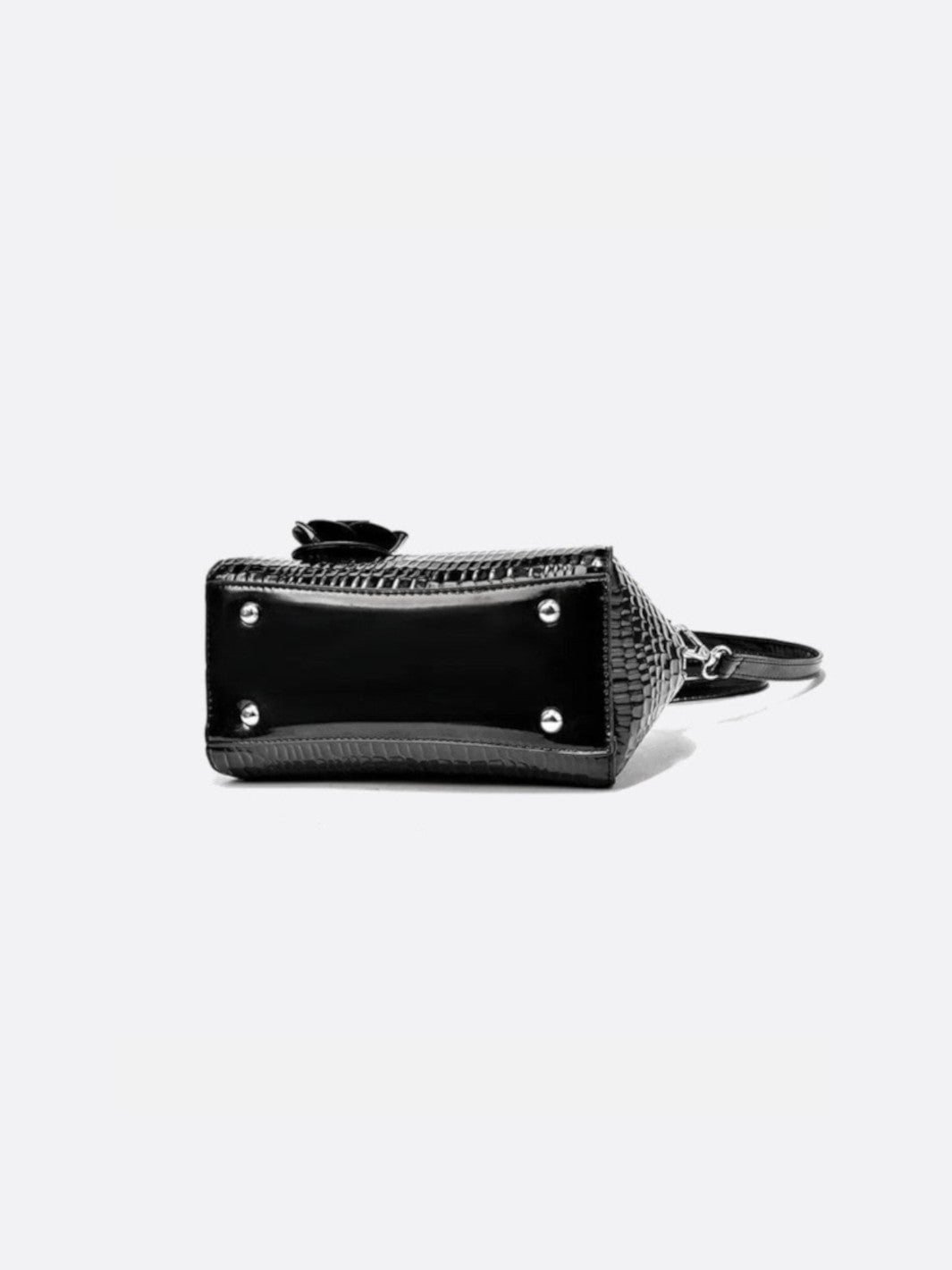 Bolso de mano con efecto cocodrilo<br>Marzio