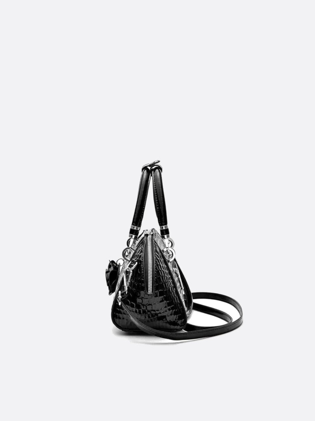 Bolso de mano con efecto cocodrilo<br>Marzio