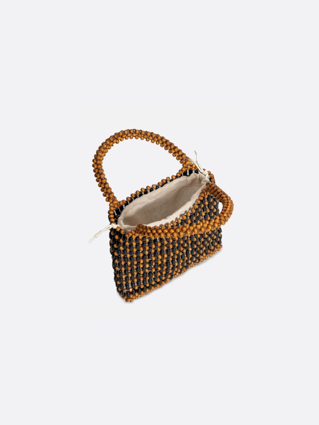 Bolso de mano con cuentas de madera<br>Marlowe