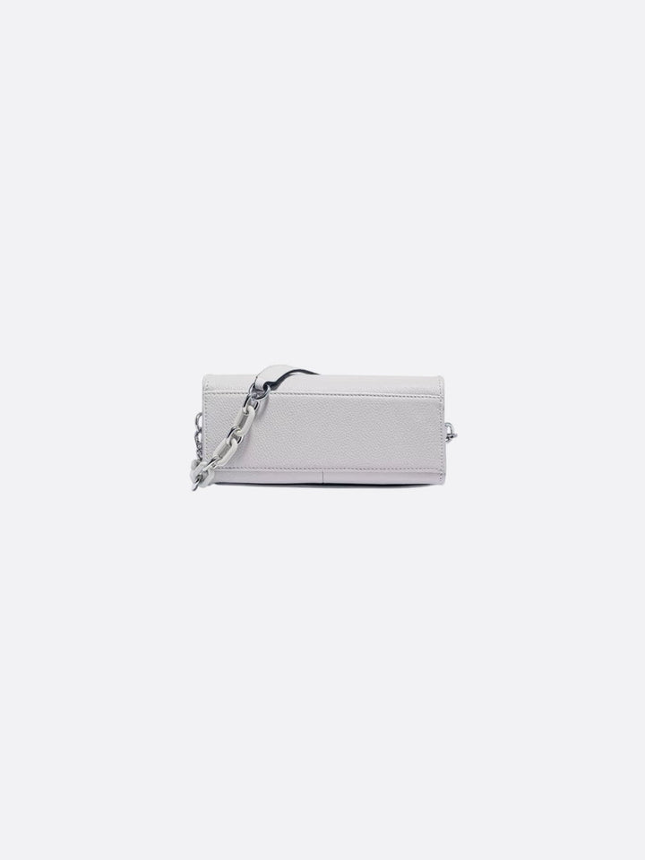 Bolso bandolera de piel blanca