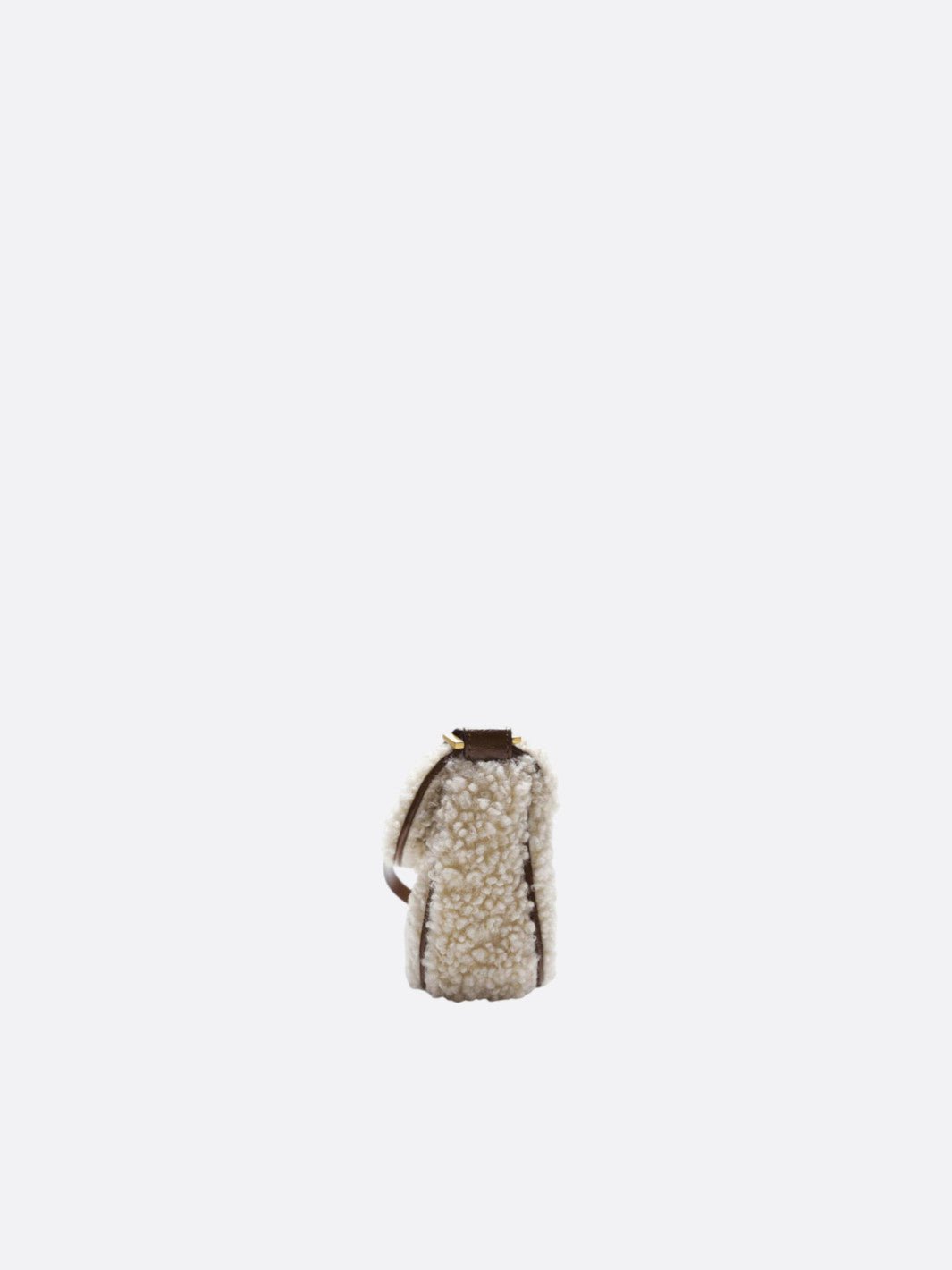 Bolso de hombro peludo<br> Niveo