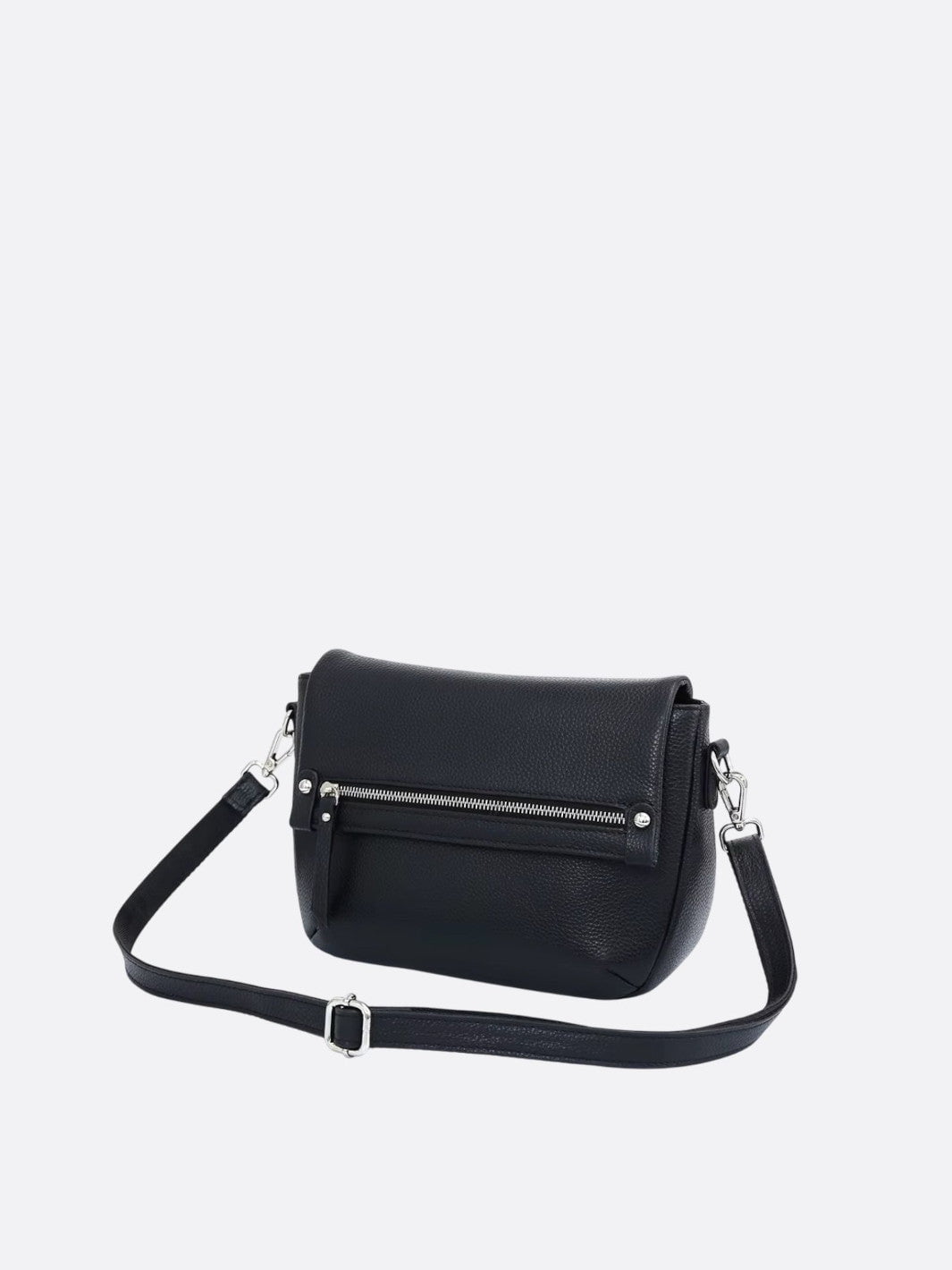 Bolso de hombro rectangular de piel<br> Elma