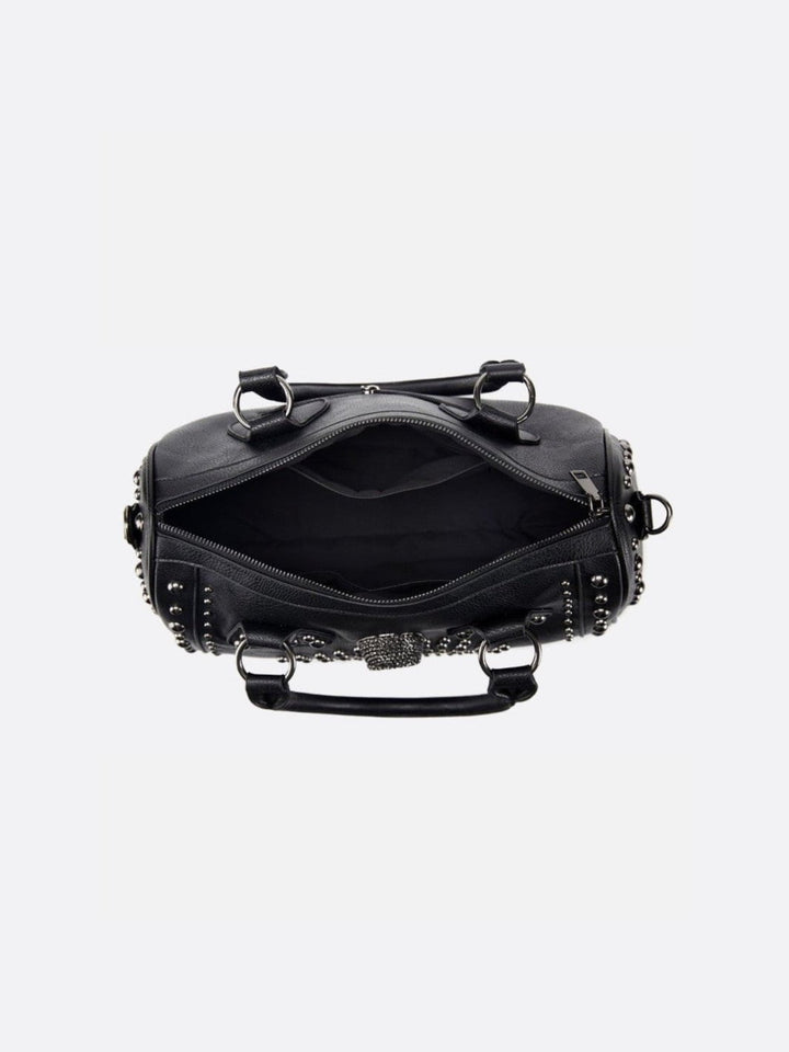 Bolso de bolos con tachuelas negras<br>Valmor
