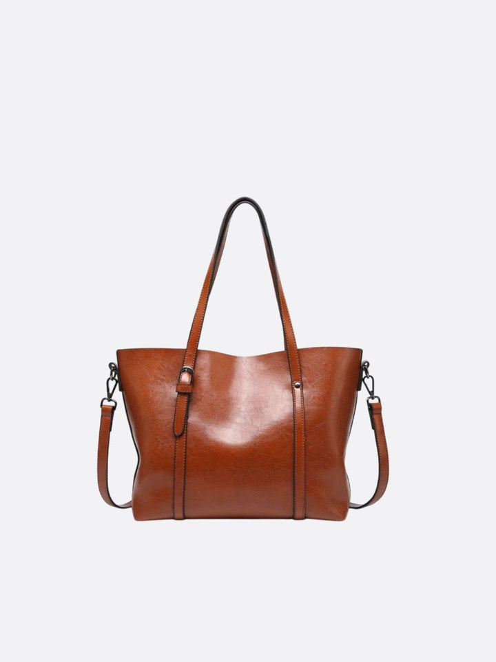 Bolso tote de cuero<br>Soléia