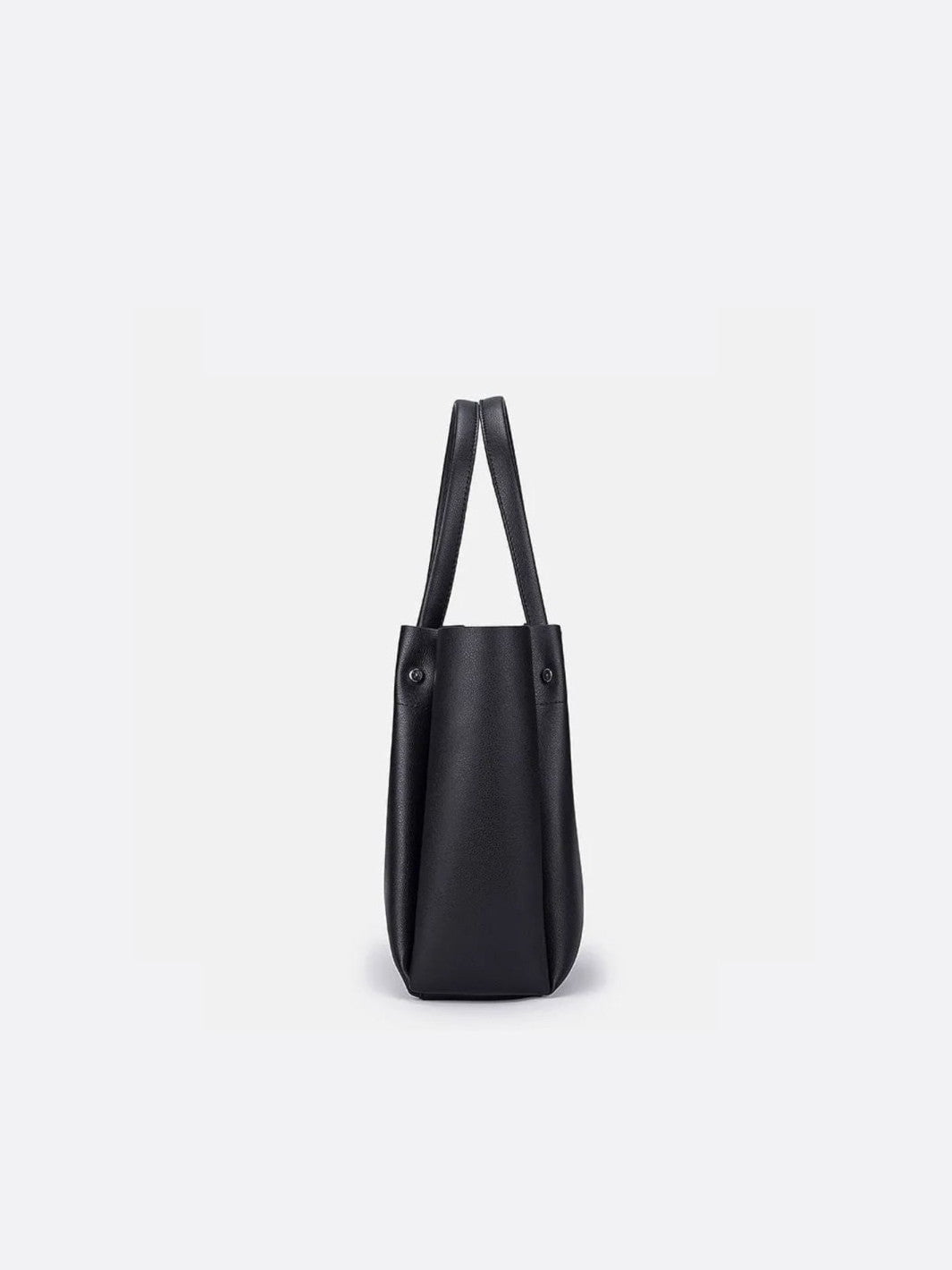 Bolso tote de cuero negro<br>Néris