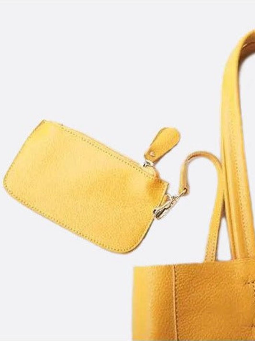Bolso tote de cuero vertical<br> Silvano