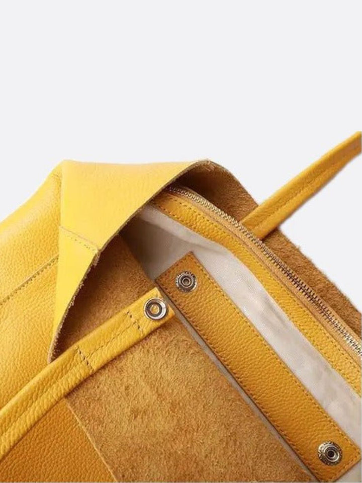 Bolso tote de cuero vertical<br> Silvano