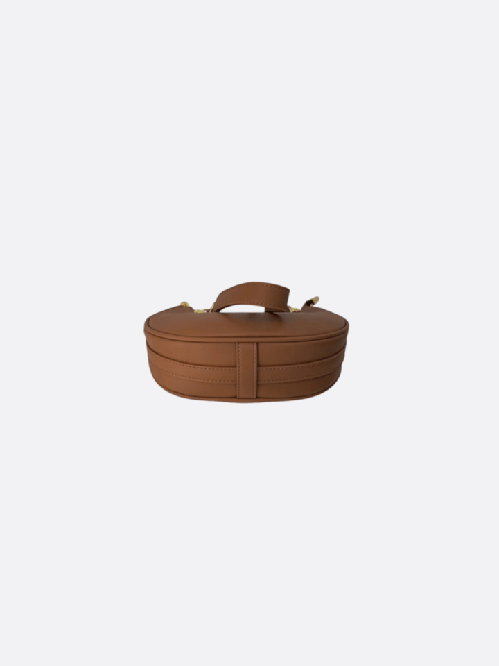 Bolso bandolera de piel media luna<br>Oraya