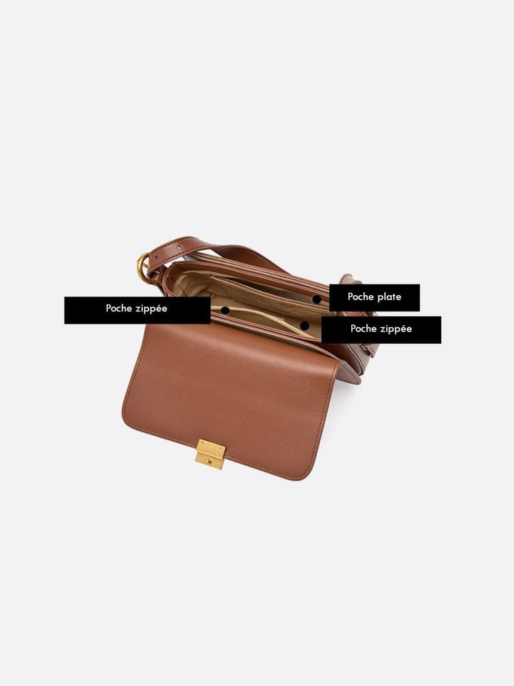 Bolso bandolera de piel<br>Dumas