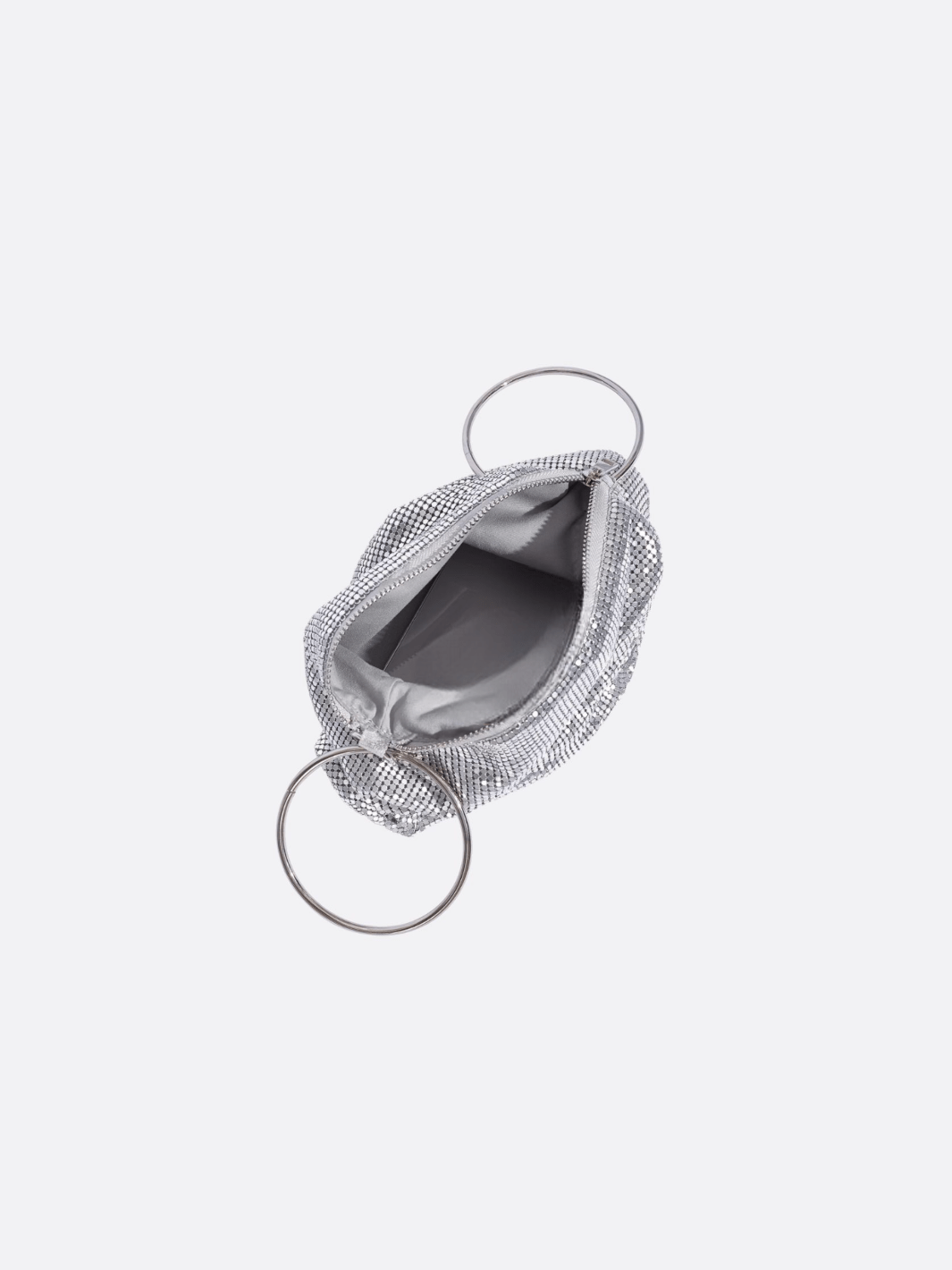 Bolso de noche plateado