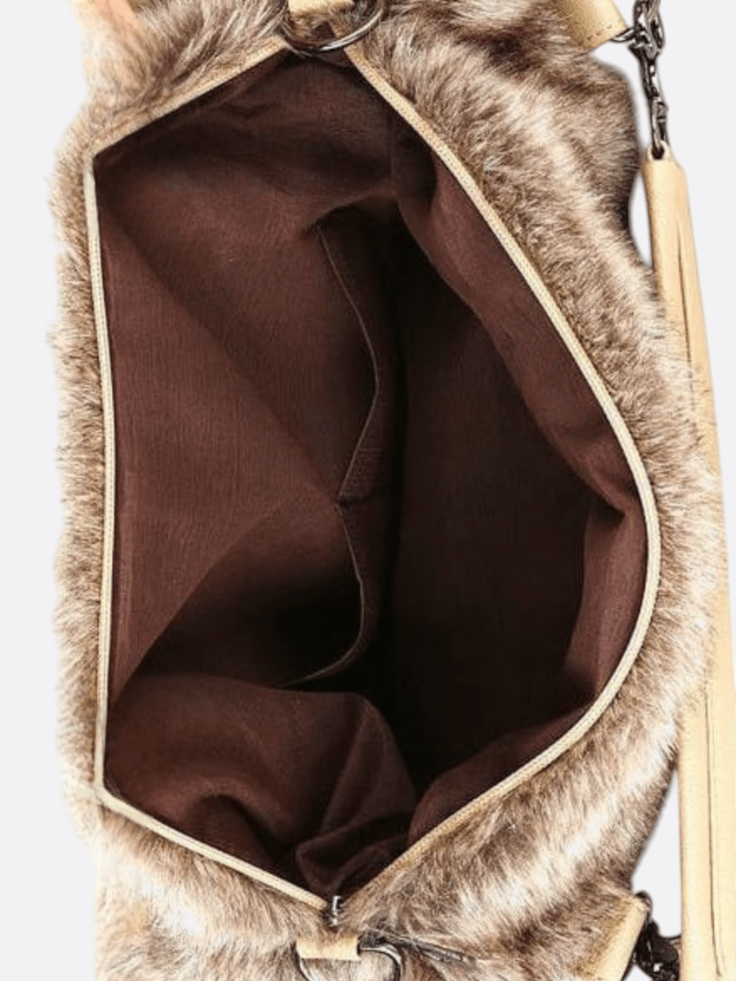 Bolso de piel sintética beige<br>Norenzo