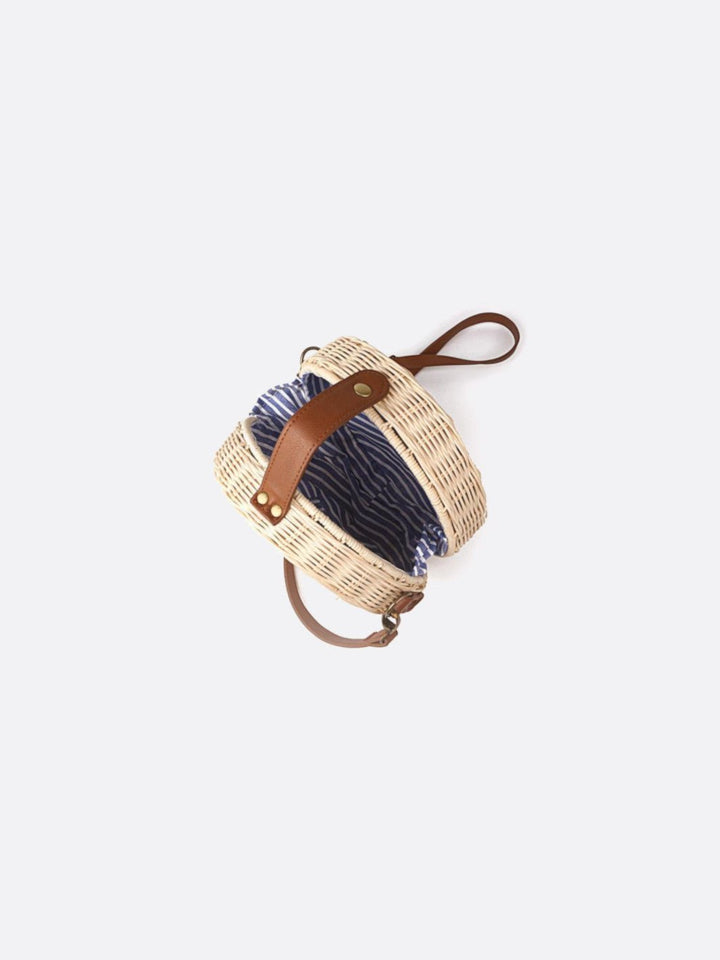 Bolso de hombro de ratán<br> Veyras