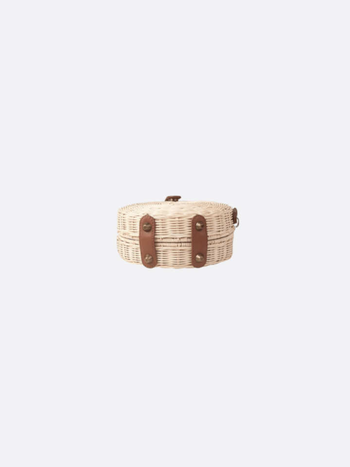Bolso de hombro de ratán<br> Veyras