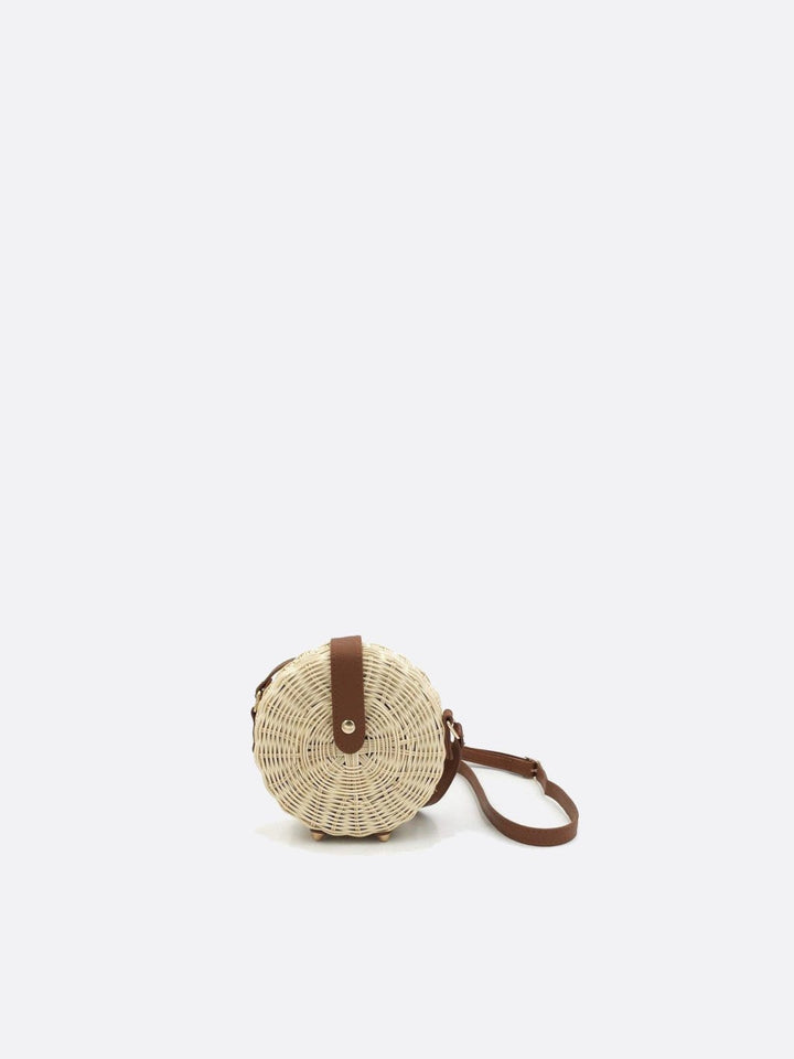 sac bandoulière rotin