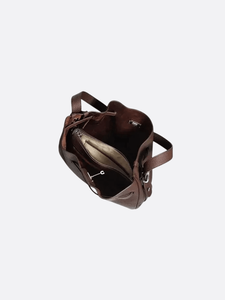 Bolso bombonera de piel<br>Sienne