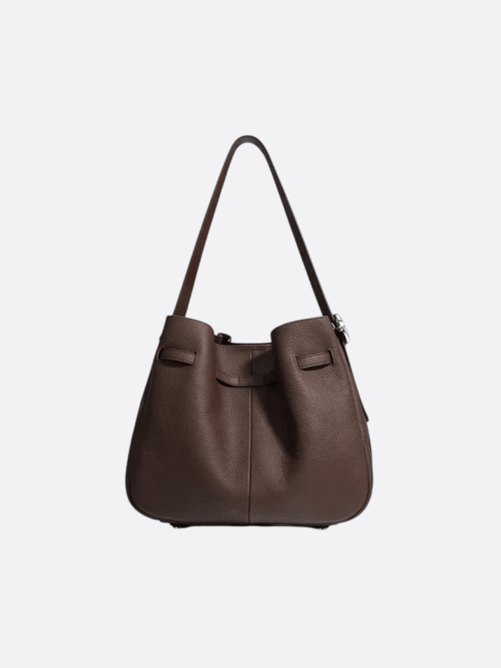 Bolso bombonera de piel<br>Sienne