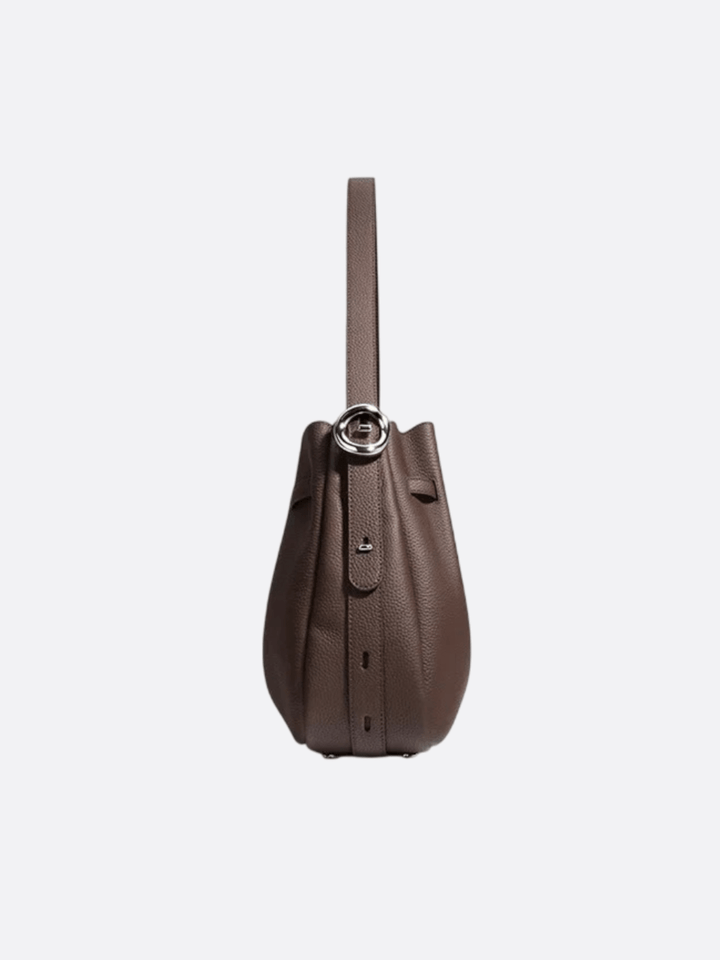 Bolso bombonera de piel<br>Sienne