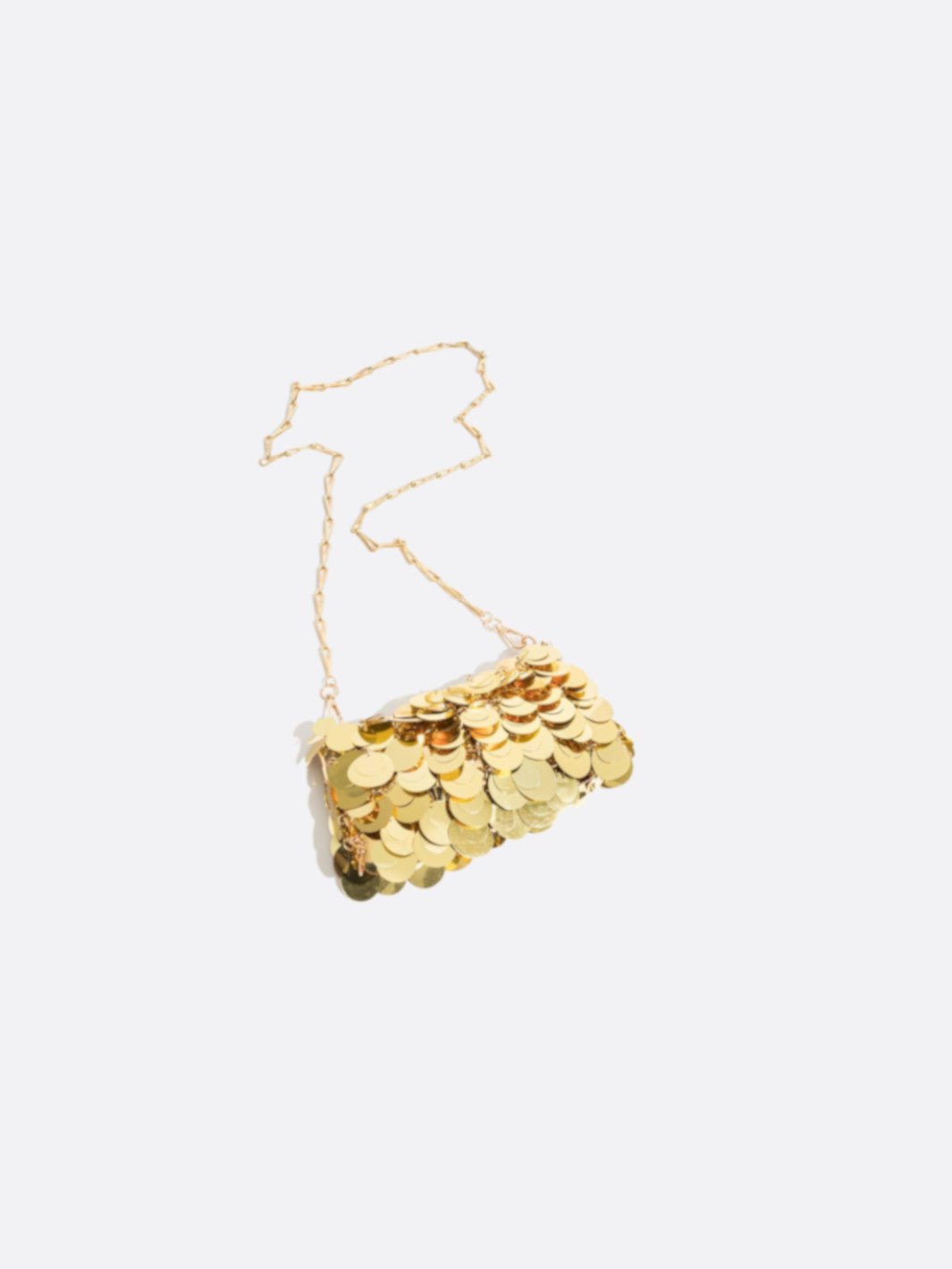 Bolso de lentejuelas doradas<br> Solenne