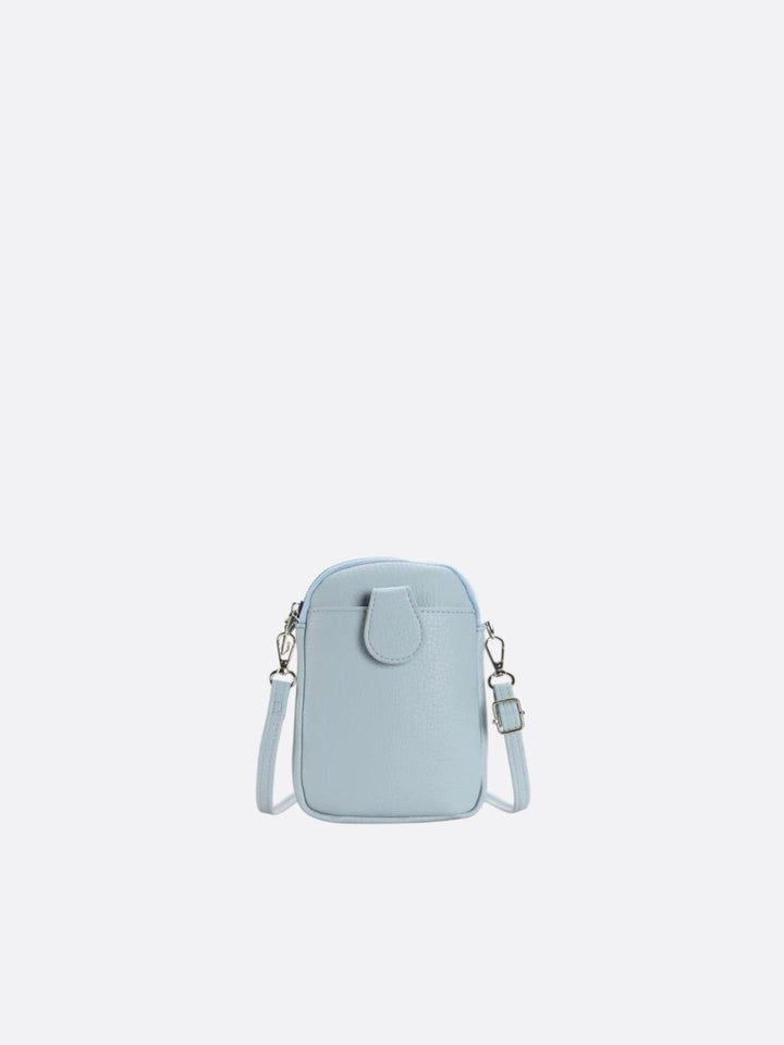 sac téléphone bandoulière bleu ciel
